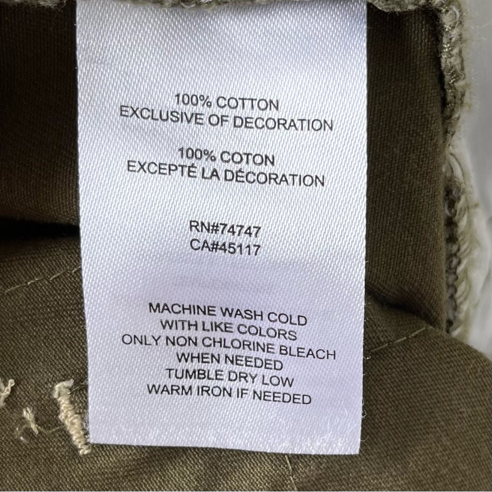 •Natural Reflections• Green/Brown Chino Shorts - Size 10 - Picture 6 of 7